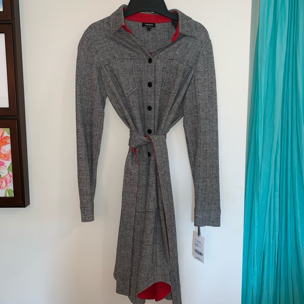 Worth Plaid Dress with Belt